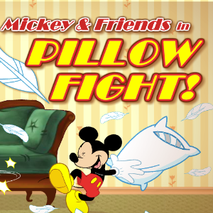 Mickey-And-Friends-in-Pillow-Fight-No-Flash-Game