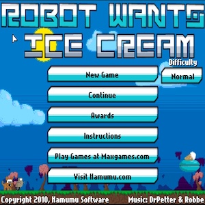 Robot Wants Ice Cream - No Flash Game